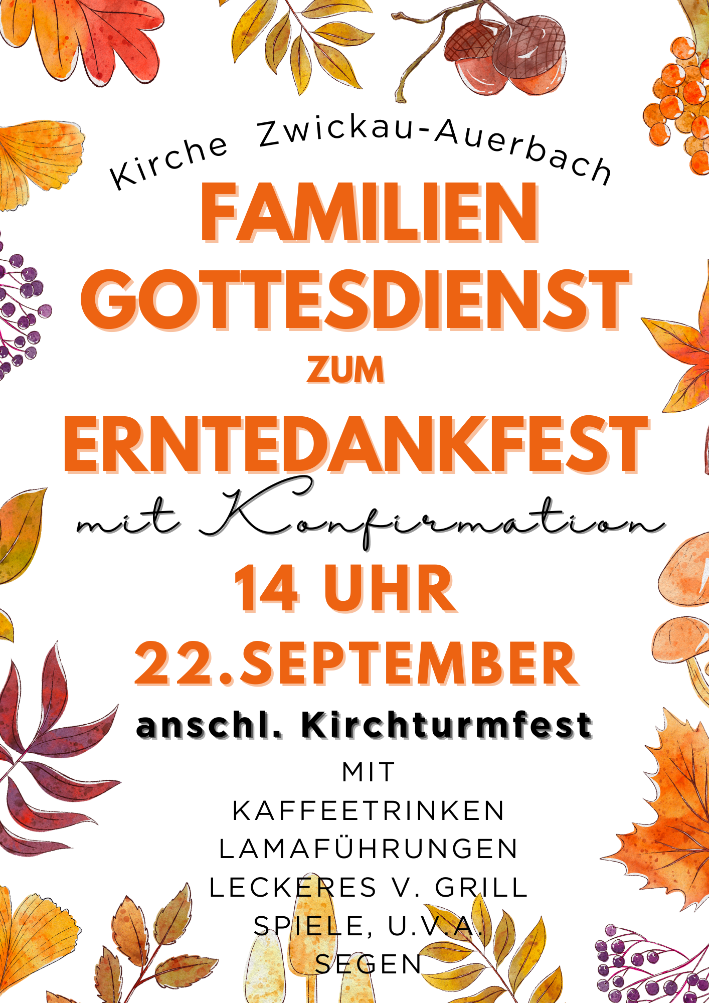 2024 Erntedankfest Kirche Auerbach